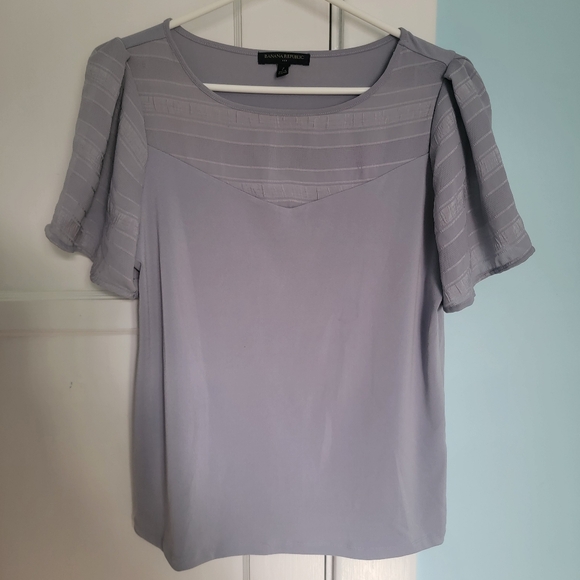 Banana Republic Blouse Gray Small - Picture 2 of 5